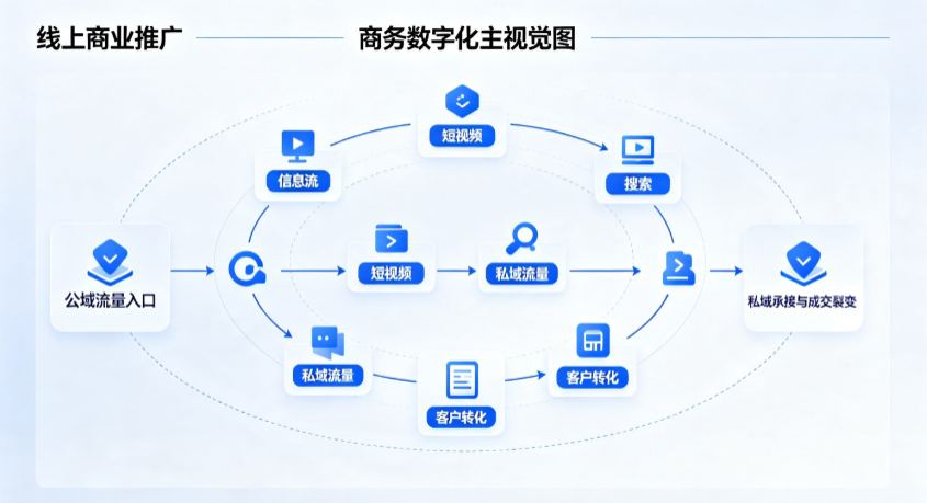 南郊区线上商业推广怎么做？全域流量闭环搭建与低成本转化实战指南